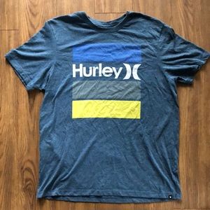 Hurley Men's Blue Surf and Skate Tee